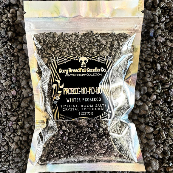Prosecc-Ho-Ho-Ho Sizzling Room Salt Crystal Potpourri: Winter Prosecco Scent - Picture 1 of 9
